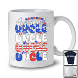American Uncle, Proud 4th Of July Father's Day American Flag, Patriotic Family Group T-Shirt