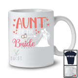Aunt Of Bride, Lovely Mother's Day Wedding Couple Lover Rings Hearts, Family Group T-Shirt