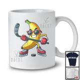 Banana Playing Hockey, Lovely Fruit Vegan Hockey Player Team, Sport Playing Lover T-Shirt