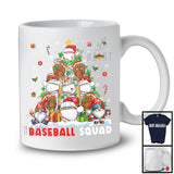 Baseball Squad; Lovely Baseball Equipment Christmas Tree Lights; Sport Player Playing Gnomes T-Shirt