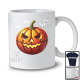 Basketball Pumpkin Face, Humorous Halloween Costume Basketball Player Team, Sport Playing T-Shirt