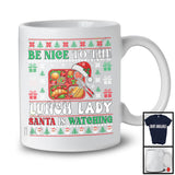 Be Nice To The Lunch Lady; Fantastic Christmas Sweater Santa Lover; X-mas Jobs Proud T-Shirt