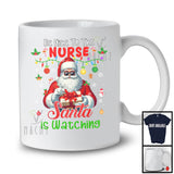 Be Nice To The Nurse; Awesome Christmas Santa Jobs Proud; Women Family Group T-Shirt