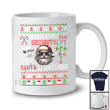 Be Nice To The Security; Wonderful Christmas Sweater Santa; Pajama Family Group T-Shirt