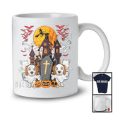Beagle Boo Ghost, Awesome Halloween Costume Moon, Carved Pumpkins Animal Lover T-Shirt