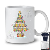 Beer Christmas Tree; Cheerful X-mas Lights Santa Elf Beer; Fruit Vegan Snowing T-Shirt