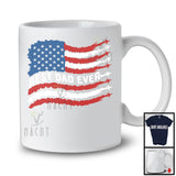 Best Dad Ever, Awesome 4th Of July Airplane American Flag, Family Patriotic Group T-Shirt