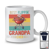 Best Flippin' Grandpa, Joyful Father's Day Grill BBQ Grandpa Lover, Matching Family Group T-Shirt