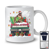 Bigfoot Taking X-mas Tree On Pickup Truck, Humorous Christmas Bigfoot Santa, X-mas Group T-Shirt