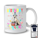 Birthday Squad; Adorable Birthday Party Cake Whippet Owner Lover; Family Group T-Shirt