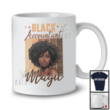 Black Accountant Magic, Proud Juneteenth Black History Afro Woman, African American T-Shirt