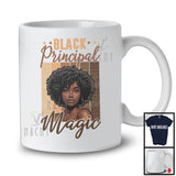 Black Principal Magic, Proud Juneteenth Black History Afro Woman, African American T-Shirt