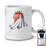 Boo Ghost Strawberry Costume, Amazing Halloween Fruit Lover, Matching Vegan Family Group T-Shirt