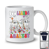 Boo Liards Analyst; Colorful Halloween Three Ghost Billiard Player Playing; Sport Team T-Shirt