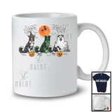 Border Collie Costume Witch Zombie Boo Pumpkin; Lovely Halloween Moon; Animal Lover T-Shirt