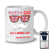 British Dad Definition Much Cooler, Amazing Father's Day Dad Proud Sunglasses, Family Group T-Shirt