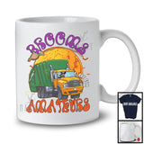 Brooms Are For Amateurs, Sarcastic Halloween Witch Driving Garbage Truck Driver, Family Group T-Shirt