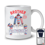 Brother Of An Awesome Fireworks Director, Lovely 4th Of July American Flag, Family Patriotic T-Shirt