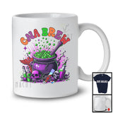 CNA Brew; Scary Halloween Costume Witch Nursing Lover Skull; Matching Nurse Crew Group T-Shirt