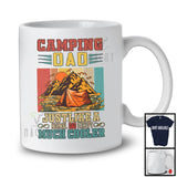 Camping Dad Definition Normal Dad Except Much Cooler, Cute Vintage Retro Father's Day, Family T-Shirt