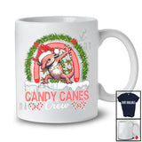 Candy Canes Crew; Amusing Christmas Santa Axolotl Dabbing With Candy Cane; Animal Lover T-Shirt