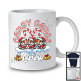 Candy Canes Crew; Awesome Christmas Three Santa Hamster Snowing Around; X-mas Family T-Shirt
