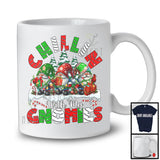 Chillin With My Gnomies; Fantastic Christmas Group Of Three Gnomes; Snowing Family Group T-Shirt