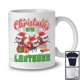 Christmas Is Better With Ladybugs; Adorable X-mas Three Santa Ladybug; Family Group T-Shirt