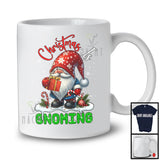 Christmas Is Gnoming; Lovely X-mas Gnome Gnomies Coming; Snowing Family Group T-Shirt
