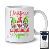 Christmas Librarian Squad; Amazing Christmas Snowing Three Gnomes; Proud Jobs Careers T-Shirt