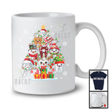 Christmas Lights Tree Lovely Teeth; Awesome X-mas Tooth Snowing; Dentist Dentist Squad T-Shirt