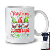Christmas Lunch Lady Squad; Amazing Christmas Snowing Three Gnomes; Proud Jobs Careers T-Shirt