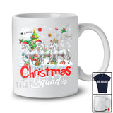 Christmas Squad; Adorable Horse X-mas Tree Snowing; Horse Lover Farm Farmer Family Group T-Shirt