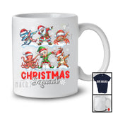 Christmas Squad; Humorous Santa Sark Octopus Dabbing; X-mas Lights Sea Animal Lover T-Shirt
