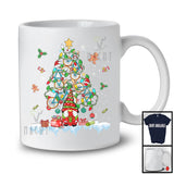 Christmas Tree Lights Bicycle With Gnome, Cheerful X-mas Snowing Gnomies, Family Group T-Shirt