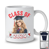 Class Of 2024, Proud Graduation Graduate Women Girl, Matching School Student Group T-Shirt