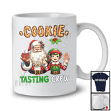 Cookie Tasting Crew; Cheerful Christmas Santa ELF Snow Around; X-mas Family Group T-Shirt