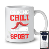 Cooking Chili Is My Favorite Sport; Humorous Chili Cook Off; Chef Lunch Lady Group T-Shirt