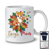 Corgi Mom, Happy Mother's Day Colorful Sunflower Paws, Matching Family Group T-Shirt