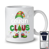 Cousin Claus; Wonderful Christmas Red Green Plaid ELF; X-mas Pajama Family Group T-Shirt