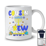 Cousin Crew 2024; Wonderful Hanukkah Dreidel Menorah Lover; Chanukah Family Group T-Shirt
