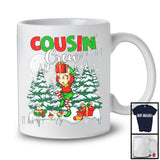 Cousin Crew; Adorable Christmas Tree Moon Elf; Snowing Around Matching Elf Family Group T-Shirt