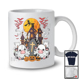 Cow Boo Ghost, Awesome Halloween Costume Moon, Carved Pumpkins Animal Lover T-Shirt