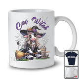 Cow Witch, Humorous Halloween Costume Witch Cow With Broom, Farmer Family Group T-Shirt