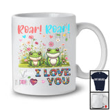 Croak Croak Means I Love You, Adorable Frogs Flowers Animal, Matching Farmer Lover T-Shirt