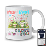 Croak Croak Means I Love You, Adorable Frogs Flowers Animal, Matching Farmer Lover T-Shirt