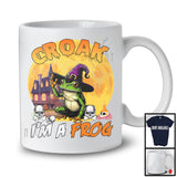 Croak I'm A Frog, Scary Halloween Costume Matching Animal Lover Moon, Witch Family T-Shirt