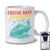 Cruise Ship Grandpa, Humorous Vintage Father's Day Cruise Ship Lover, Matching Grandpa Family T-Shirt