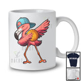 Dabbing Flamingo Playing Basketball, Adorable Flamingo Lover, Sport Playing Player Trainer Team T-Shirt