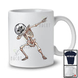 Dabbing Soccer Skeleton, Creepy Halloween Costume Skeleton Cosplay, Sport Player Team T-Shirt